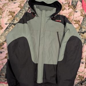 Polo Sport Men's Black and Green Performance Jacket Large